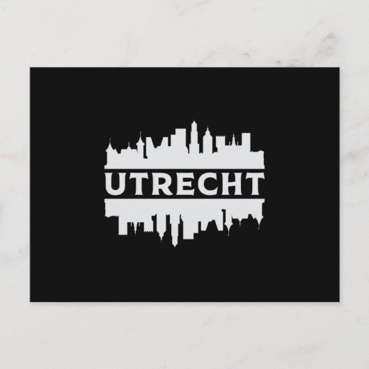 Utrecht City Cityscape Skyline Trip Funny Gift Briefkaart (Voorkant)