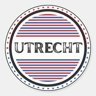 Utrecht City Pride Embleem – Nederlandse identitei Ronde Sticker