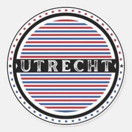 Utrecht City Pride Emblem – Dutch Identity Ronde Sticker
