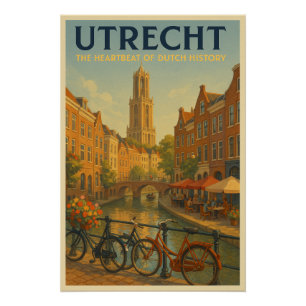 UTRECHT – De Hartslag van de Nederlandse Geschiede Perfect Poster