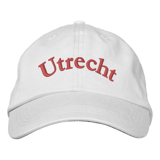 Utrecht Embroidered Baseball Cap (Voorkant)