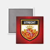 Utrecht Flag Magneet (Voorkant / Achterkant)