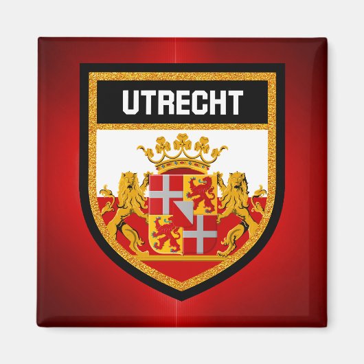 Utrecht Flag Magneet (Voorkant)