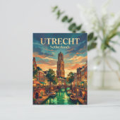 Utrecht Nederland Briefkaart (Staand voorkant)