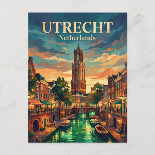 Utrecht Nederland Briefkaart (Voorkant)