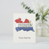 Utrecht Nederland Kaart Nederlands  Souvenir (Staand voorkant)