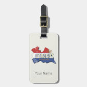 Utrecht Nederland Kaart Nederlands  Souvenir Bagagelabel (Voorkant verticaal)