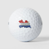 Utrecht Nederland Kaart Nederlands  Souvenir Golfballen (Voorkant)