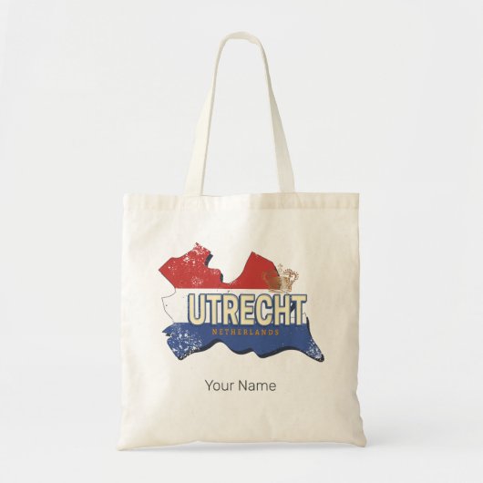 Utrecht Nederland Kaart Nederlands  Souvenir Tote Bag (Voorkant)