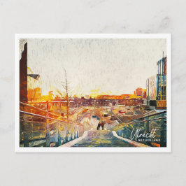 Utrecht Nederland Mooi olieverflandschap Briefkaart