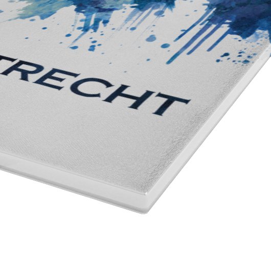 Utrecht Nederland Skyline Blue Snijplank (Hoek)