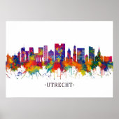 Utrecht Nederland Skyline Poster (Voorkant)