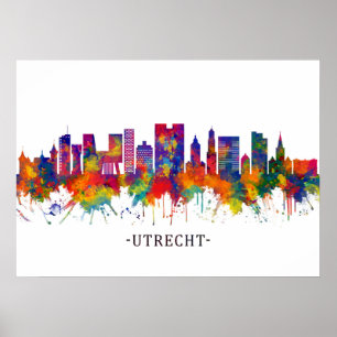 Utrecht Nederland Skyline Poster