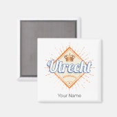 Utrecht Nederland Stad Nederlands  Souvenir Magneet (Voorkant / Achterkant)