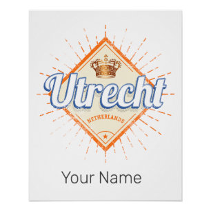 Utrecht Nederland Stad Nederlands Souvenir Perfect Poster
