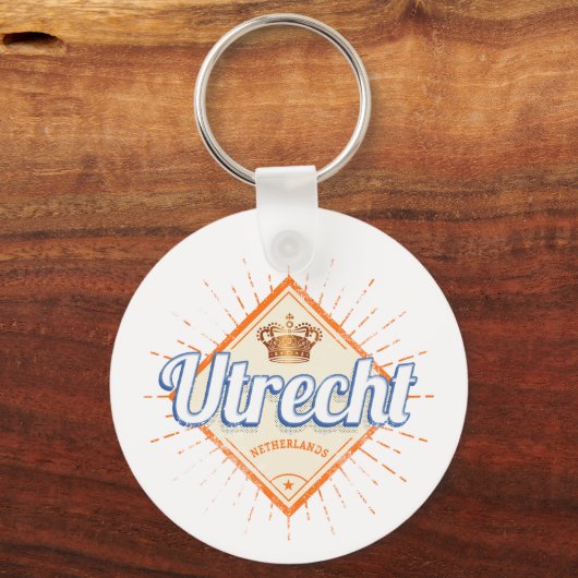Utrecht Nederland Stad Nederlands Souvenir Sleutelhanger (Voorkant)