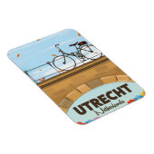 Utrecht Nederland vakantie poster. Magneet (Rechterzijde)