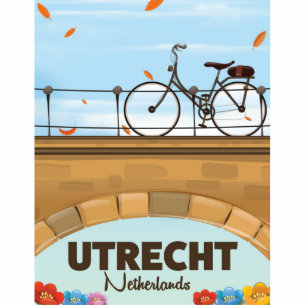 Utrecht Nederland vakantie poster. Staand Fotobeeldje