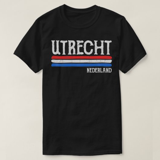  Utrecht Nederlandse vlag Nederland T-shirt (Design voorkant)