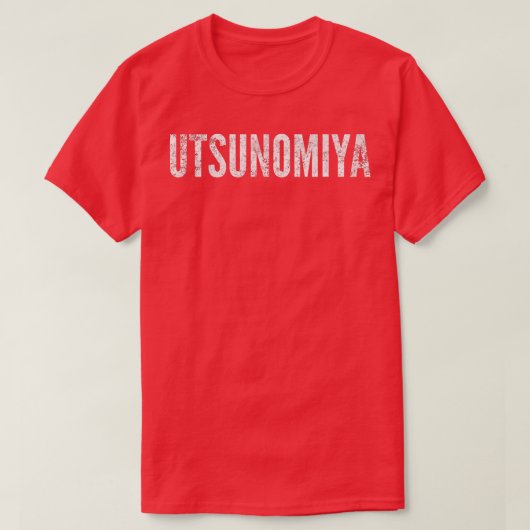 Utsunomiya Japan Onderdruk grafisch T-shirt (Design voorkant)