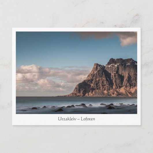 Uttakleiv Lofoten-eilanden Briefkaart (Voorkant)