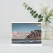Uttakleiv Lofoten-eilanden Briefkaart (Staand voorkant)