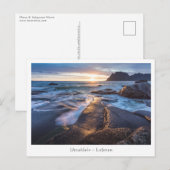 Uttakleiv Lofoten Noorwegen Briefkaart (Voorkant / Achterkant)