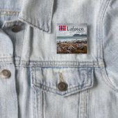 Uttakleiv Lofoten Vierkante Button 5,1 Cm (In situ)