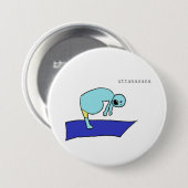 uttanasana-toets ronde button 7,6 cm (Voorkant /achterkant)