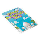 Uttar Pradesh Indiase reisposter. Magneet (Rechterzijde)