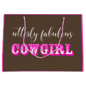 "Utterly Fabulous Cowgirl" Groot Cadeauzakje (Voorkant)