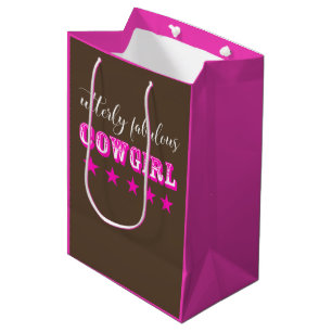 "Utterly Fabulous Cowgirl" Medium Cadeauzakje