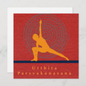Utthita Parsvakonasana Art Card Feestdagenkaart (Voorkant / Achterkant)