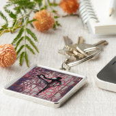 Utthita Yoga Girl - Premium Sleutelhanger (Zijkant)