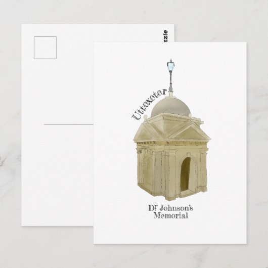 Uttoxeter Dr Johnson-herdenking Briefkaart (Voorkant / Achterkant)