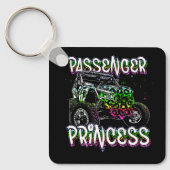 UTV Passenger Princess Lovers UTV SXS Riding Dirty Sleutelhanger (Voorkant)