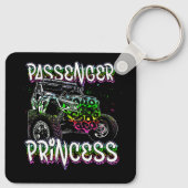UTV Passenger Princess Lovers UTV SXS Riding Dirty Sleutelhanger (Achterkant)