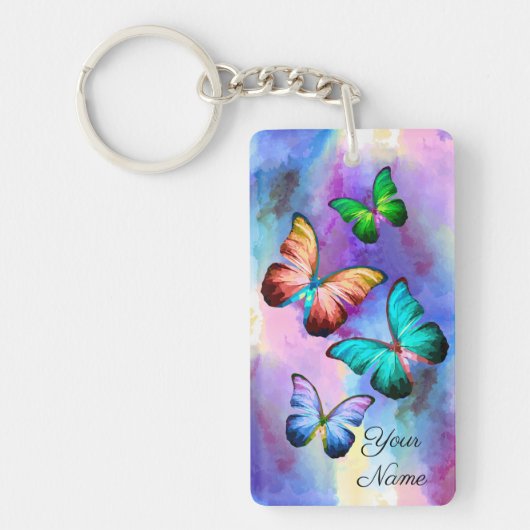 Utvärderingsmeddelande för en ningsfrisk Blommigt Sleutelhanger (Voorkant)