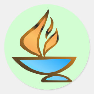 UU Chalice Ronde Sticker