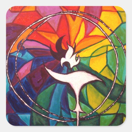 UU Chalice Small Sticker Unitarian Universalist (Voorkant)