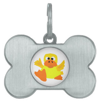 UU- de grappige Cartoon van de Kunst van Bigfoot Huisdieren Naamplaatje