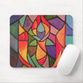 UU Flaming Chalice Art MousePad Muismat (Met muis)