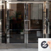 UU Flaming Chalice Glas in lood Raamsticker (Kantoordeur)