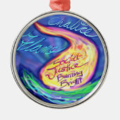 UU Flaming Chalice Metalen Ornament (Voorkant)