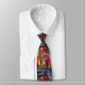 UU Flaming Chalice Original Artwork Necktie Stropdas (Gebonden)