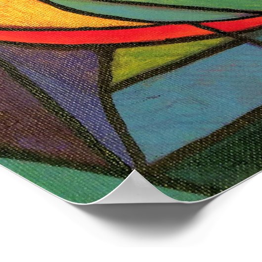 UU Flaming Chalice Original Artwork Poster Print (Hoek)