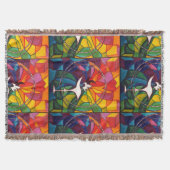 UU Flaming Chalice Throw Unitarian Universalist Deken (Voorkant)