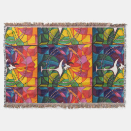 UU Flaming Chalice Throw Unitarian Universalist Deken