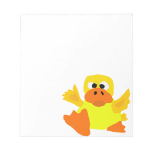 UU- Funny Duck Bigfoot Art Cartoon Notitieblok