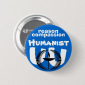 UU Humanist Pin Ronde Button 5,7 Cm (Voorkant /achterkant)